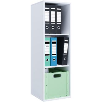 ebuy24 Ebuy24 - Estante De Madera Vcm De Pie Gabinete De Archivo De Ahorro De Espacio Dimensiones Aprox. Al. 110 X An. 35 X T. 37 Cm Estante Elegante Estante