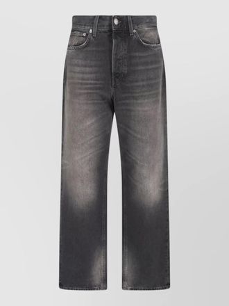 Haikure straight leg jeans belt loops five pockets