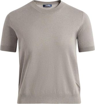 Max Mara Giulietta Jumper - Dames - Ronde hals truien - Grijs - L - Katoen - Truien & Vesten
