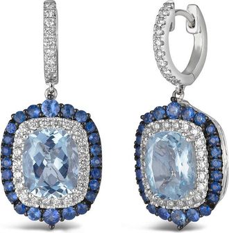 Le Vian Platinum 7.07 Ct. Tw. Diamond & Gemstone Drop Earrings