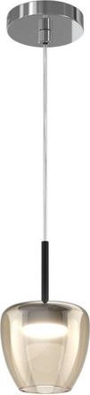 Top-Light Lampadario Moderno Top Light Kylie 1236 P + R10t1 Cr Gx53 Led Metallo Vetro Pirex, Vetro Ambra
