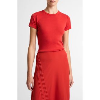 Vince Shrunken 90s T-Shirt in Poppy at Nordstrom, Size Xx-Small