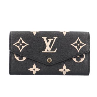 Louis Vuitton Empreinte Beige Brown Monogram Empreinte Long Wallet (Bi-Fold) (Pre-Owned)