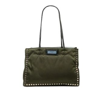 Prada Pre-owned Tote Bags, female, Green, Size: ONE SIZE Pre-owned Etiquette Tote Bag
