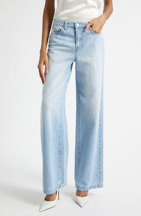 L'agence Clayton High Waist Wide Leg Jeans in Brea at Nordstrom, Size 34