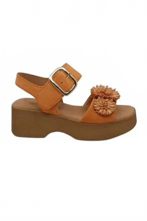 Gabor Womens Dream Velour Wedge Sandal In Valley