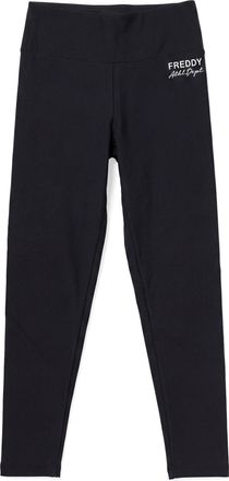 Freddy Leggings Donna Vita Alta 7/8 e Logo Argento