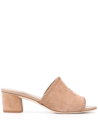 Tod's Sandalen met geborduurd logo - Bruin