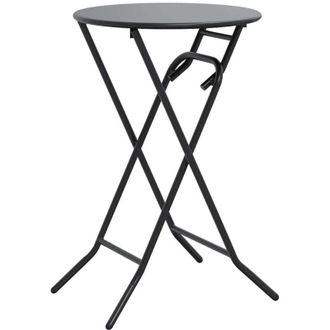 vidaXL Mesa De Jard&iacute;n Antracita 50 X 50 X 72 Cm Acero Vidaxl