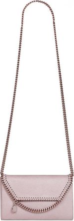 Stella McCartney Falabella Wallet Crossbody Tas - Dames - Schoudertassen - Roze - ONE Size - Katoen - Tassen