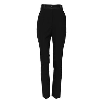 Dolce & Gabbana Slim-fit Trousers, female, Black, Size: S Skinny Pants