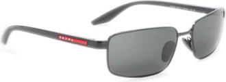 Prada Sunglasses, male, Black, Size: ONE SIZE B54S Rectangle Metal Sunglasses