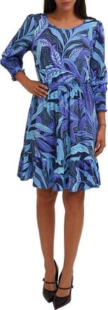 Cyrus Print A-Line Dress in Johanna Denim at Nordstrom Rack, Size X-Large