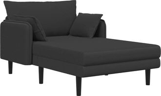 vidaXL Chaise Longue De Gran Tama&ntilde;o Gris Oscuro Boucl&eacute; Vidaxl