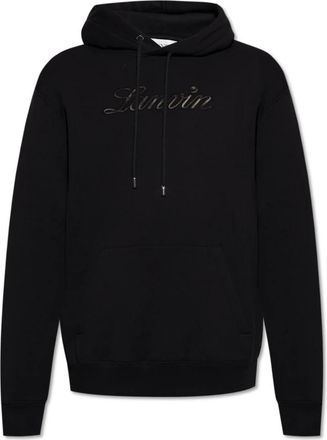 Lanvin Hoodie - Heren - Hoodies - Zwart - S - Katoen - Hoodies & sweatvesten