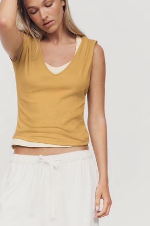 Maeve Betty V-Neck Baby Muscle Tee