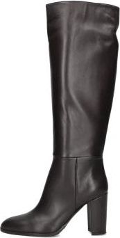 Lina Locchi Elegante hoge hak laarzen voor vrouwen - Dames - Laarzen met Hak - Bruin - 41 EU - Wol - Schoenen