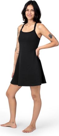Kindred Bravely Stevie Active Racerback Nursing Dress in Black at Nordstrom, Size X-Large