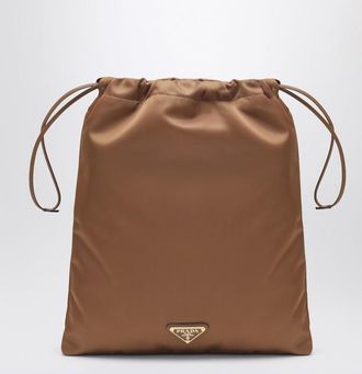 Prada Wish pouch in Brandy Re-Nylon