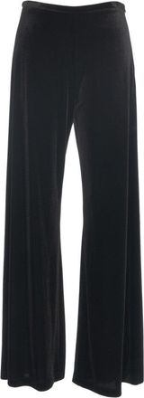 Gender Black Wide-Leg Trousers With Relaxed Fit