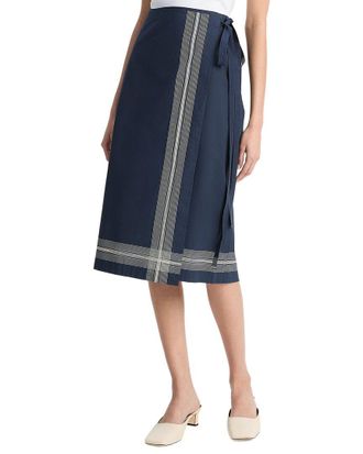 Vince Handkerchief Wrap Straight Skirt