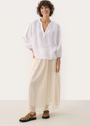 Part Two Blouse met lange mouwen Regular fit Bright White