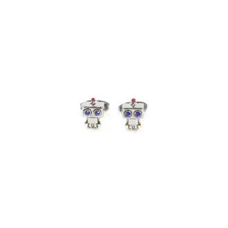 Paul Smith Cufflinks & Tie Clips, male, Gray, Size: ONE SIZE Robot Cufflinks