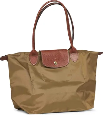Longchamp Womens Shoulder Bag Le Pliage Original M Green Polyamide
