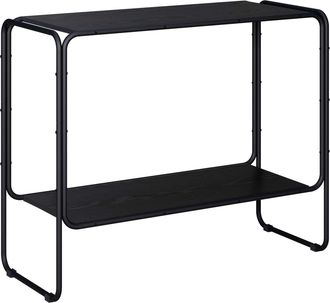 vidaXL Aparador Roble Negro 93.5 X 38 X 75 Cm Madera De Ingenier&iacute;a Vidaxl