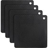 OEM Juego De Cuatro Alfombrillas T&eacute;rmicas De Silicona, Aptas Para Lavavajillas, Resistentes Al Calor, Antideslizantes, Resistentes Al Calor Hasta 250 &deg;c, 