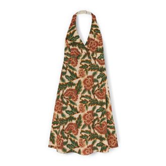 Motivi Kleedjes, Dames, Beige, 2Xs, Midi Kleedjes