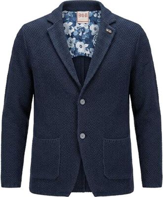 Bob Heren, Jassen, Blauw, Maat: L Wol