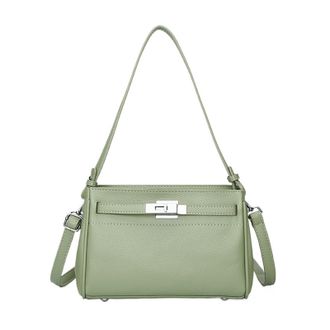 Generic Compatible For Womens Shoulder Bag Commuter Underarm Can Crossbody Small Square(Green)