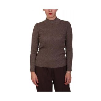 Marella Leida Turtleneck - Dames - Coltruien - Bruin - M - Wol - Truien & Vesten