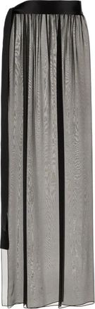 Dolce & Gabbana Lange Zijden Rok - Dames - Maxi Rokken - Zwart - L - Rokken