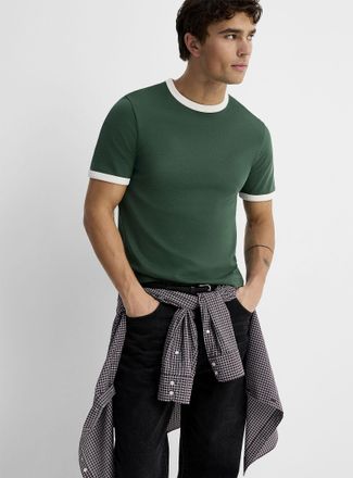 Le 31 Mens Ringer T-shirt Retro fit