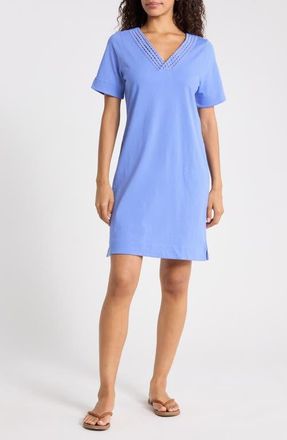Tommy Bahama Island Scape Braided Trim Dress in Blue Cove at Nordstrom, Size X-Large