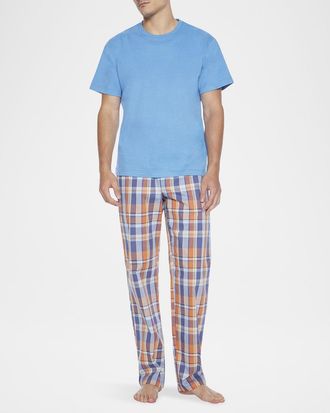 Majestic International Mens Lessons In Color Crew and Pant Pajama Set