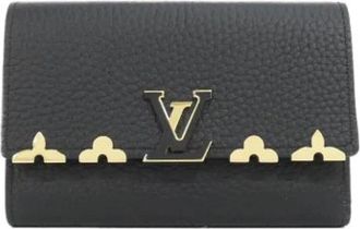 Louis Vuitton Pre-owned Tri-fold Portemonnee - Dames - Vintage Accessoires - Zwart - ONE Size - Leer - Vintage