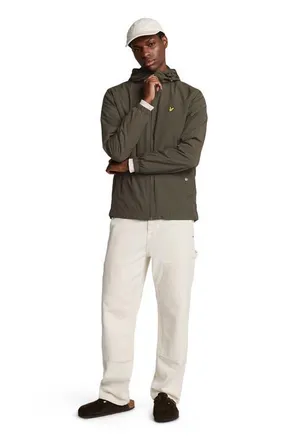 Lyle & Scott Zip Through Hooded Jacket in Olive at Nordstrom, Size Xx-Large