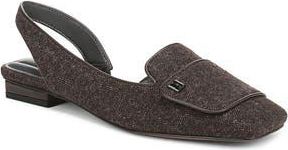 Franco Sarto Teagan Slingback Half dOrsay Flat in Dark Brown at Nordstrom Rack, Size 6.5