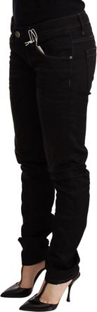 Acht Low Waist Skinny blue Cotton Womens Trouser