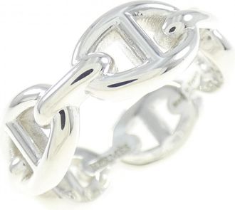 Herm&egrave;s Chaine Dancre Silver 925 Band Ring (Pre-Owned)