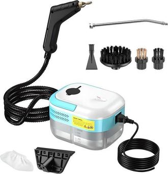 No Brand Limpiador A Vapor Port&aacute;til, 1500 W, Dep&oacute;sito De 1200 Ml, Alta Presi&oacute;n, 7 Accesorios, Cocina/suelos/ba&ntilde;os/coches