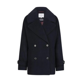 Dante6 Dames, Mantels, Blauw, Maat: 2XL Wol