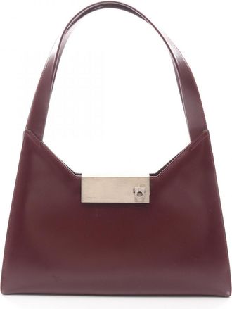 Ferragamo Gancini Leather Handbag (Pre-Owned)