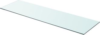 vidaXL Shelf Panel Glass Clear 35.4x9.8, 243840