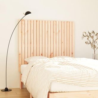 vidaXL Cabecero De Cama De Pared Madera Maciza De Pino 127,5x3x110 Cm Vidaxl
