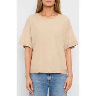 Michael Stars Tilda Oversize Cotton Crewneck T-Shirt in Macadamia at Nordstrom
