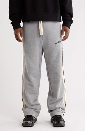 Palm Angels Curved Logo Sweatpants in Grey at Nordstrom Rack, Size Xx-Small